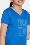 Zelocity Girls Relaxed Quick Dry Top - Lapis Blue — thumbnail 5